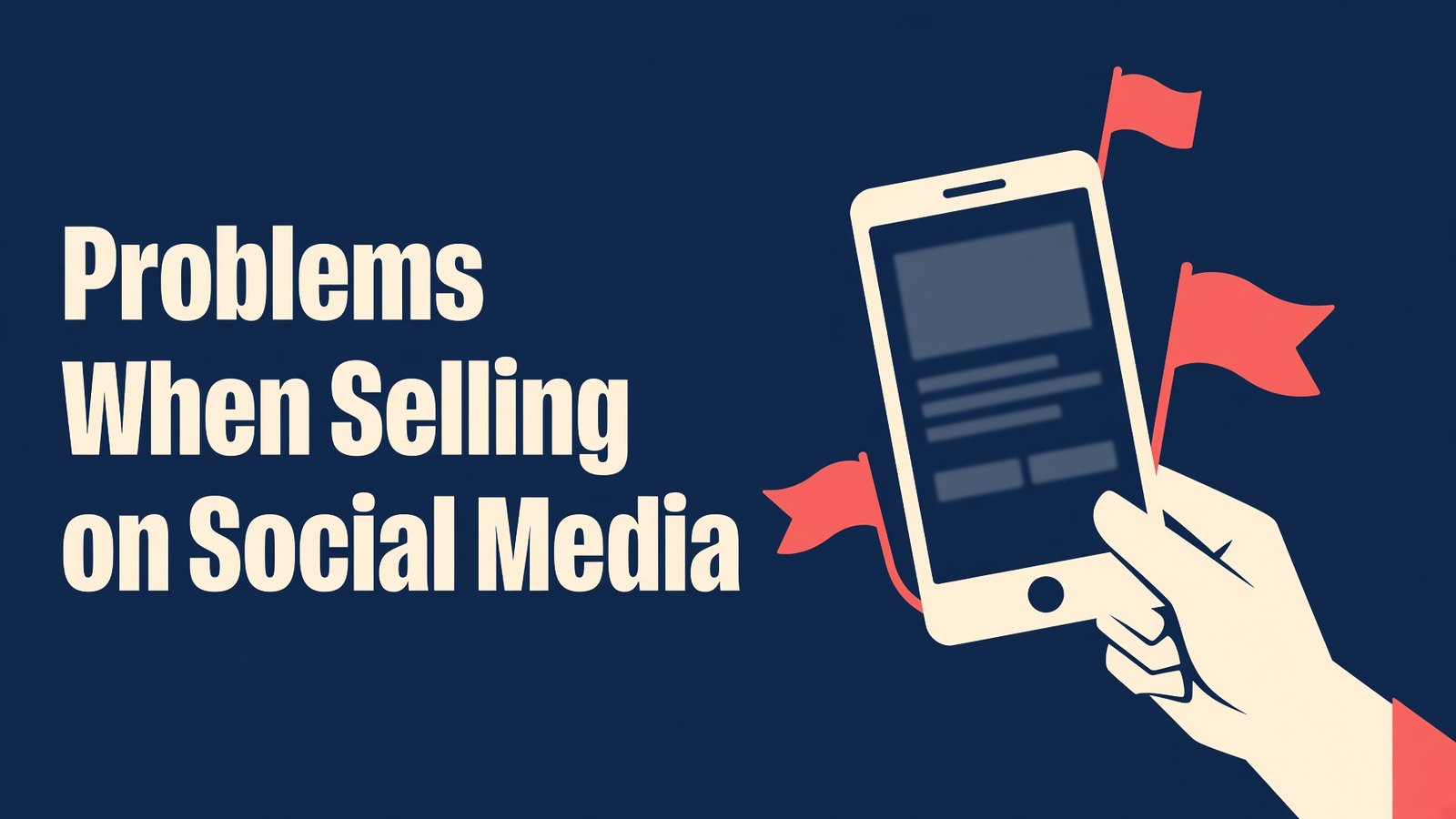 Common problems when selling on social media: red flags buyers see on social platforms.
